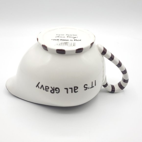 Laurie Vessey Gravy Boat Bowl Our Name Is Mud Collectible Hand Painted New Dish - Picture 5 of 13